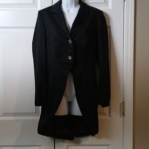 Rare Ralph Lauren Polo Black Dalton Tux Frock Coat w/Tails Sz M  EUC